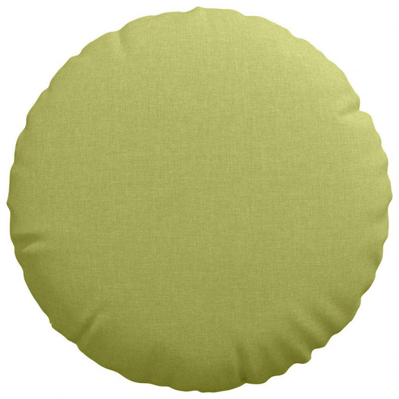 Poduszki na siedziska 2 pcs Jasnozielony Ø40 x 13 cm tkanina