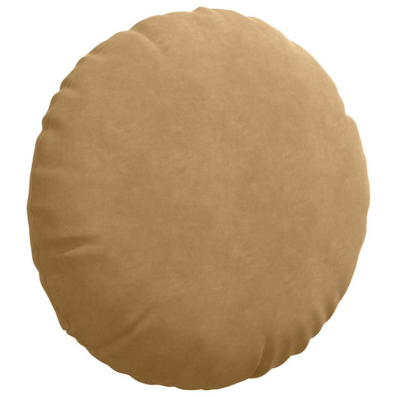 Poduszki na siedziska 2 pcs Brązowy Ø 40 x 13 cm Aksamit