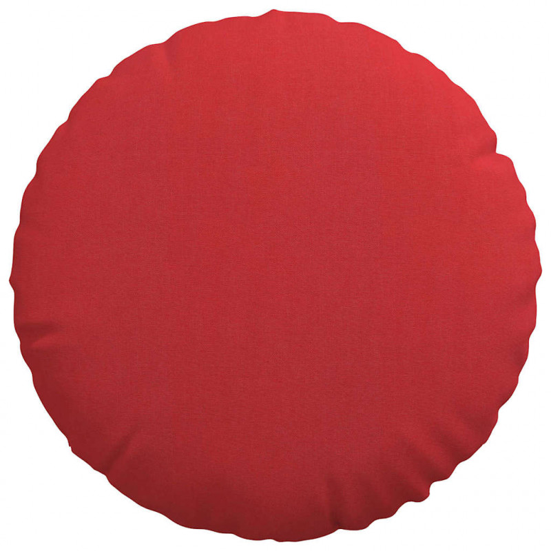 Poduszki na siedziska 2 pcs Czerwony Ø40 x 13 cm tkanina