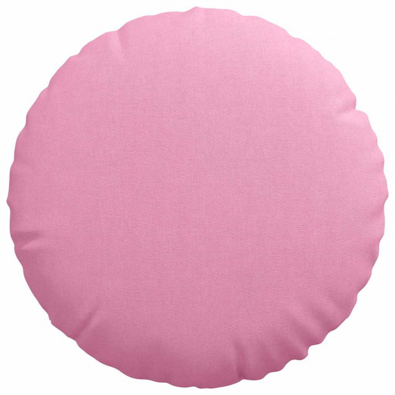 Poduszki na siedziska 2 pcs Różowy Ø40 x 13 cm tkanina