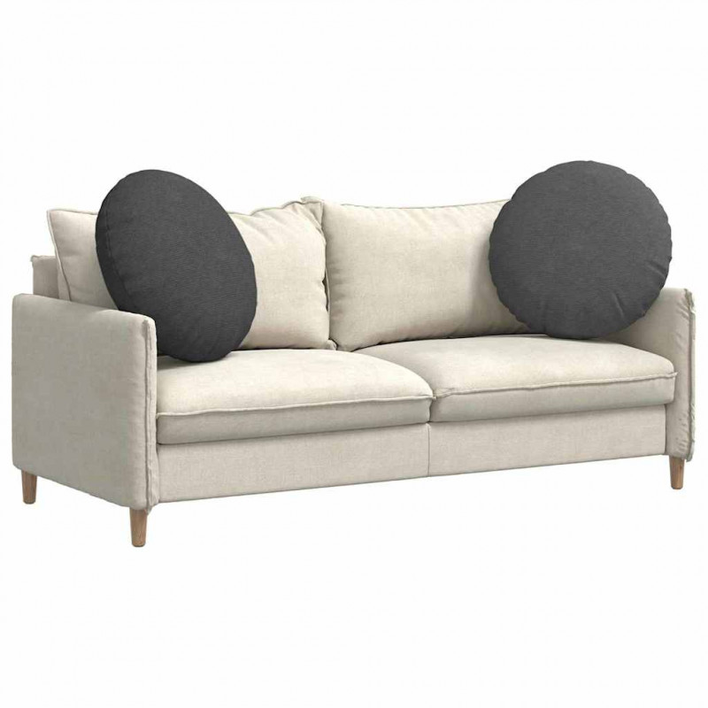 Poduszki na siedziska 2 pcs Ciemnoszary Ø 60 cm