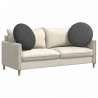 Poduszki na siedziska 2 pcs Ciemnoszary Ø 60 cm