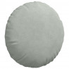 Poduszki na siedziska 2 pcs Jasnoszary Ø 40 x 13 cm Aksamit