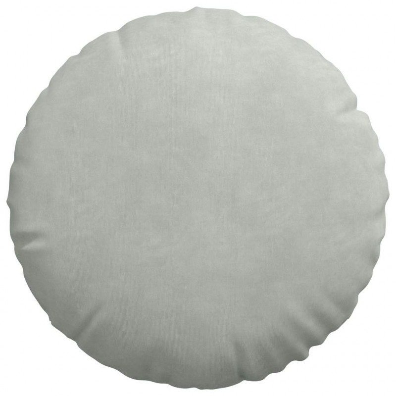 Poduszki na siedziska 2 pcs Jasnoszary Ø 40 x 13 cm Aksamit