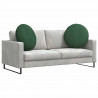 Poduszki na siedziska 2 pcs Ciemna zieleń Ø 60 cm