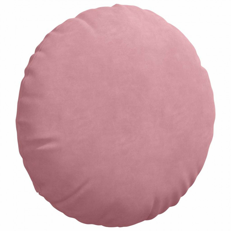 Poduszki na siedziska 2 pcs Różowy Ø 40 x 13 cm Aksamit