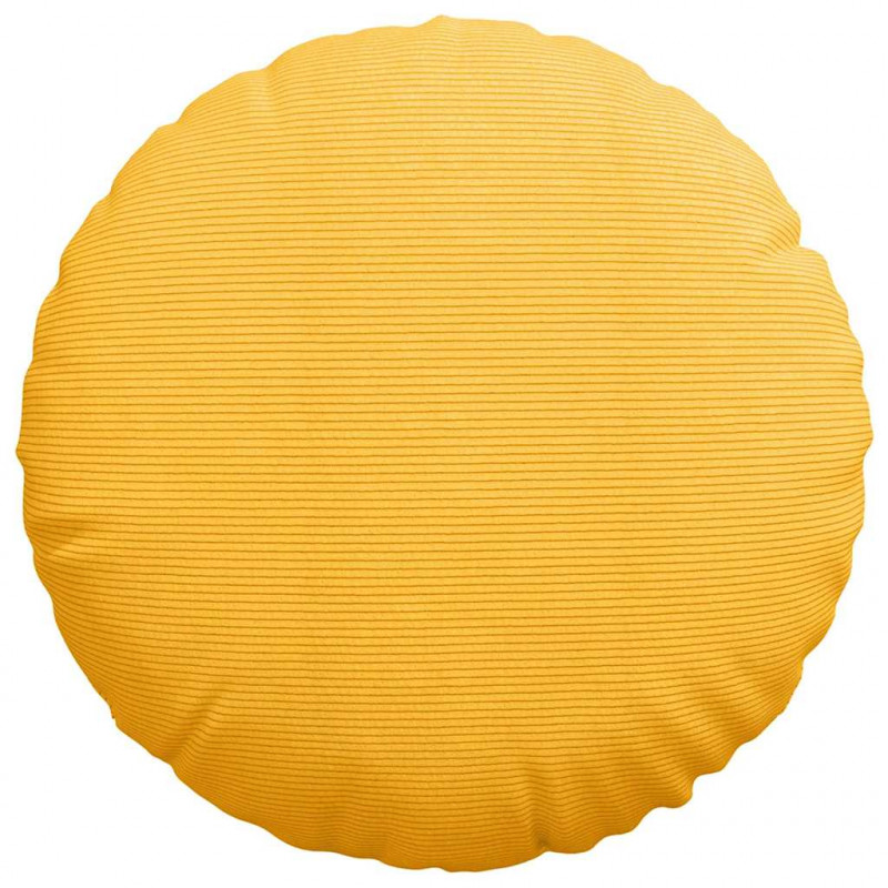 Poduszki na siedziska 2 pcs Jasnożółty Ø 60 cm