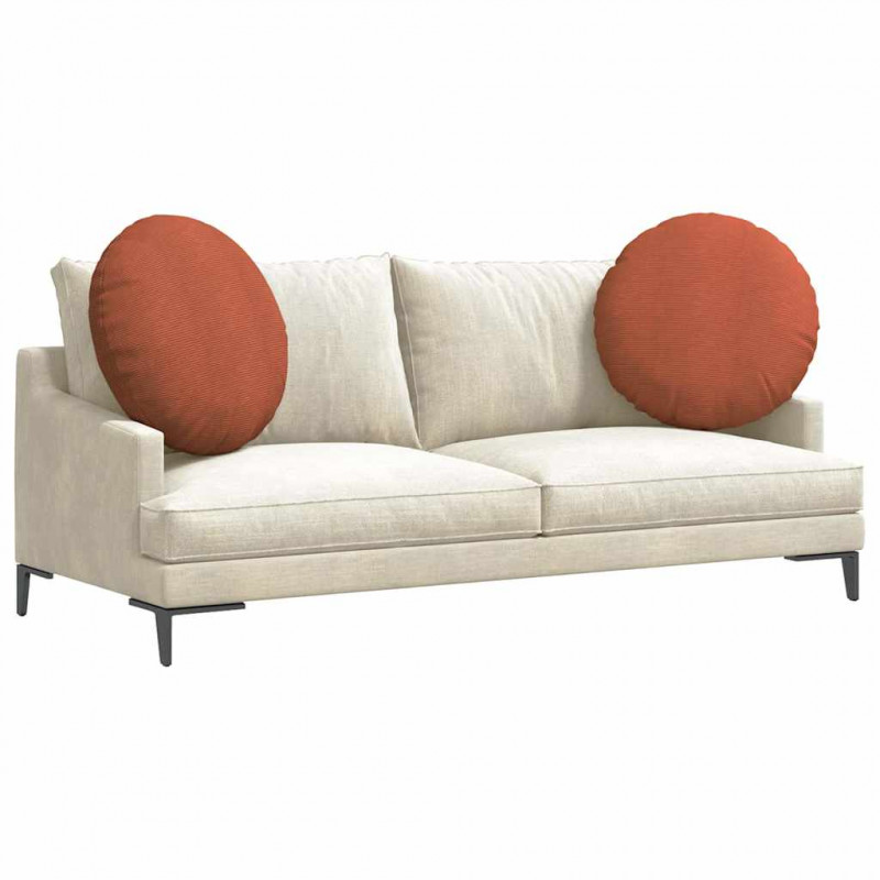 Poduszki na siedziska 2 pcs Czerwono-pomarańczowy Ø 60 cm