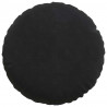 Poduszki na siedziska 2 pcs Czarny Ø 40 x 13 cm Aksamit
