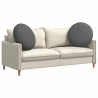Poduszki na siedziska 2 pcs Ciemnoszary Ø80 x 29 cm tkanina