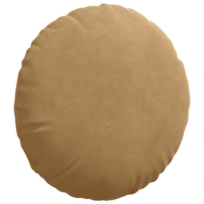 Poduszki na siedziska 2 pcs Brązowy Ø 40 x 13 cm Aksamit