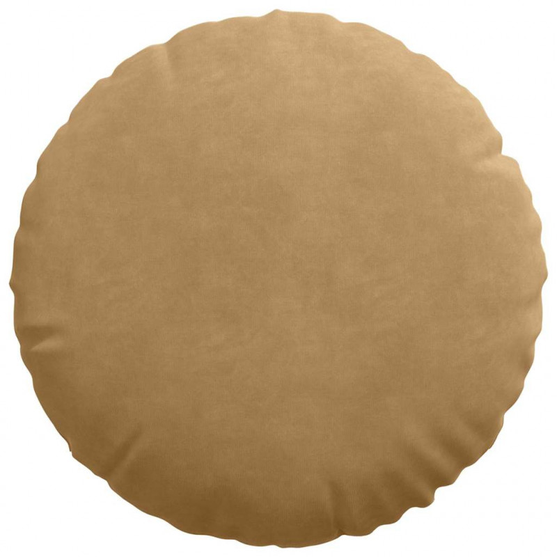 Poduszki na siedziska 2 pcs Brązowy Ø 40 x 13 cm Aksamit