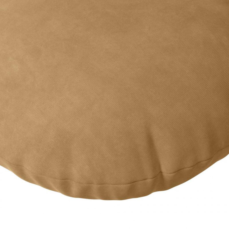 Poduszki na siedziska 2 pcs Brązowy Ø 40 x 13 cm Aksamit