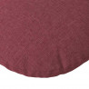 Poduszki na siedziska 2 pcs Czerwone wino Ø80 x 29 cm tkanina