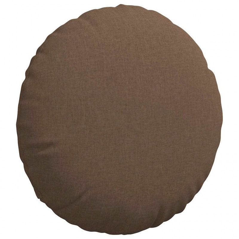 Poduszki na siedziska 2 pcs Brązowy Ø80 x 29 cm tkanina