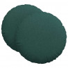 Poduszki na siedziska 2 pcs Ciemna zieleń Ø80 x 29 cm tkanina
