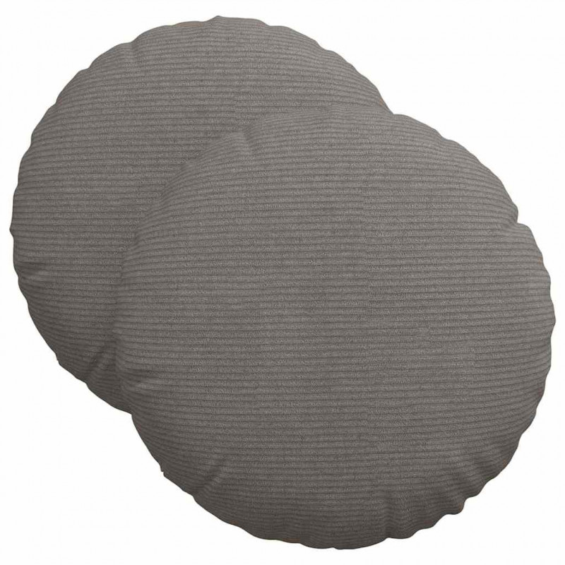 Poduszki na siedziska 2 pcs Jasnoszary Ø 40 cm