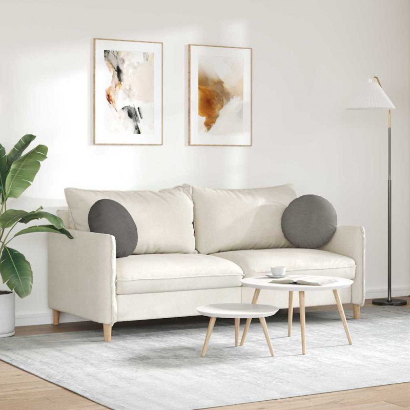 Poduszki na siedziska 2 pcs Jasnoszary Ø 40 cm