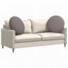 Poduszki na siedziska 2 pcs Ciemnoszary Ø80 x 29 cm tkanina