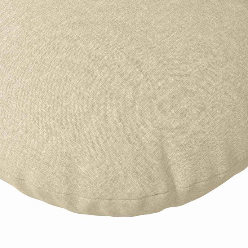 Poduszki na siedziska 2 pcs Kremowy Ø80 x 29 cm tkanina