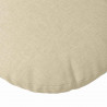 Poduszki na siedziska 2 pcs Kremowy Ø80 x 29 cm tkanina