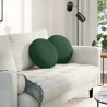 Poduszki na siedziska 2 pcs Ciemna zieleń Ø 40 cm