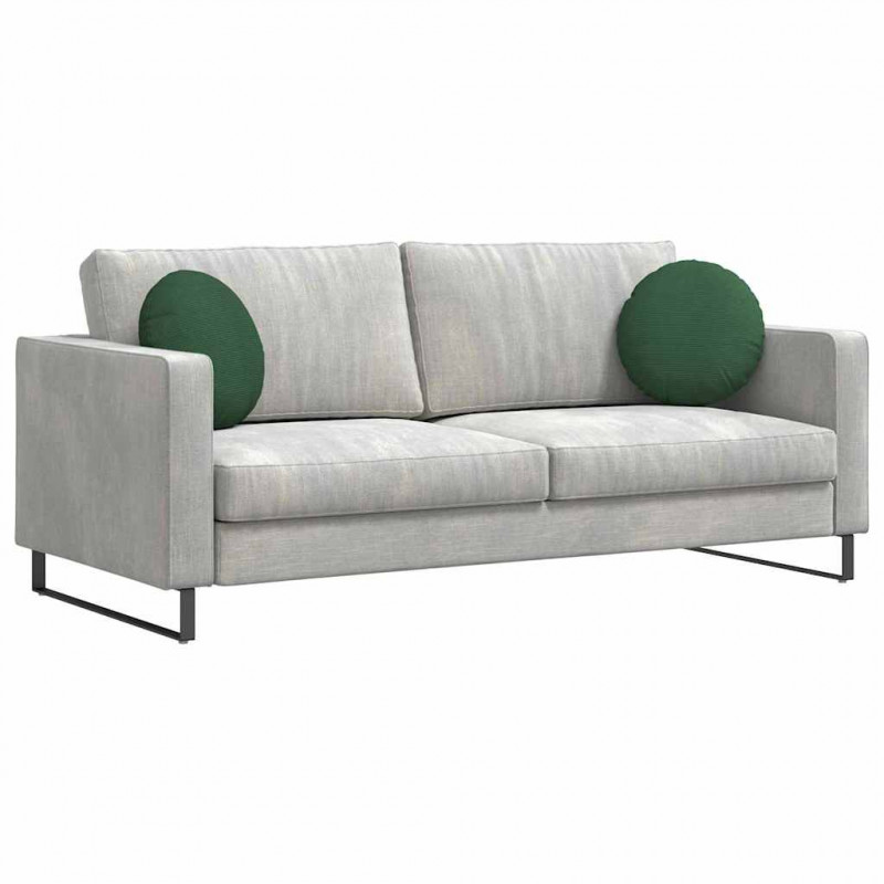 Poduszki na siedziska 2 pcs Ciemna zieleń Ø 40 cm
