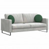Poduszki na siedziska 2 pcs Ciemna zieleń Ø 40 cm