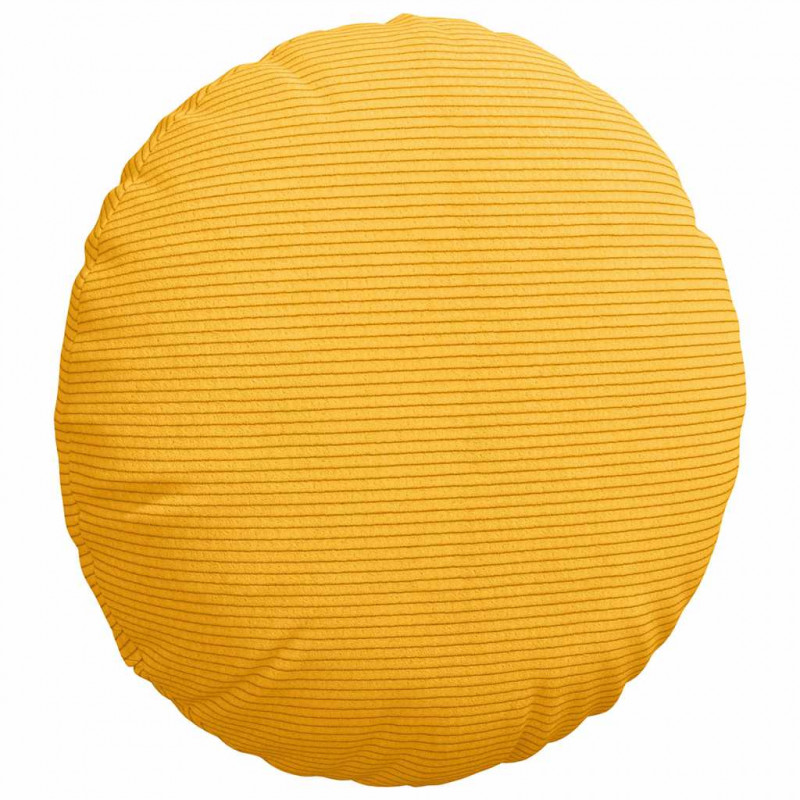 Poduszki na siedziska 2 pcs Jasnożółty Ø 40 cm