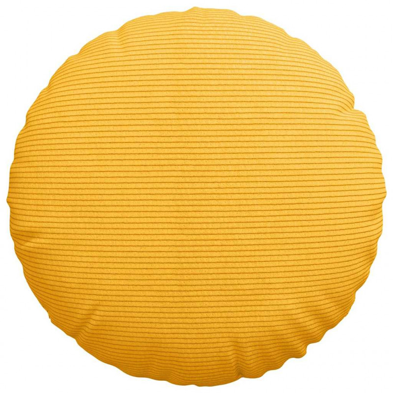 Poduszki na siedziska 2 pcs Jasnożółty Ø 40 cm
