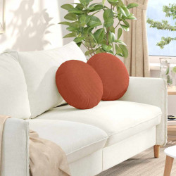 Poduszki na siedziska 2 pcs Czerwono-pomarańczowy Ø 40 cm