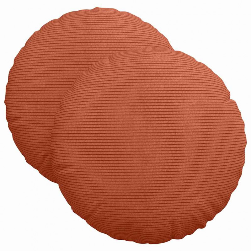 Poduszki na siedziska 2 pcs Czerwono-pomarańczowy Ø 40 cm