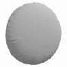 Poduszki na siedziska 2 pcs Szary chmur Ø80 x 29 cm tkanina
