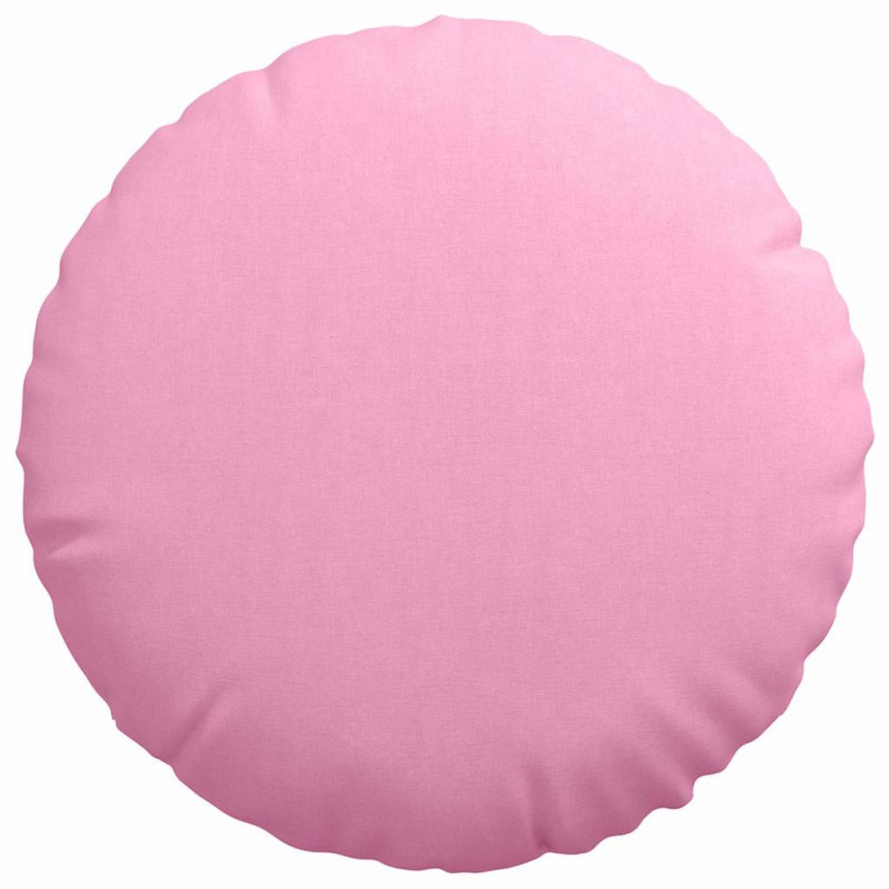 Poduszki na siedziska 2 pcs Różowy Ø80 x 29 cm tkanina