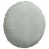 Poduszki na siedziska 2 pcs Jasnoszary Ø 40 x 13 cm Aksamit