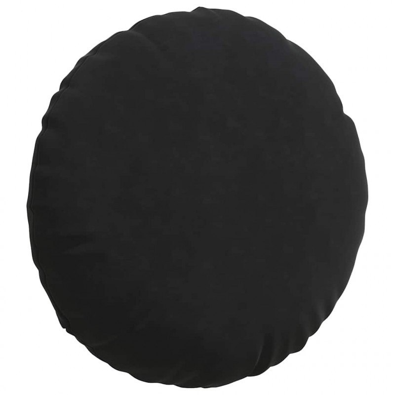 Poduszki na siedziska 2 pcs Czarny Ø 80 x 29 cm Aksamit