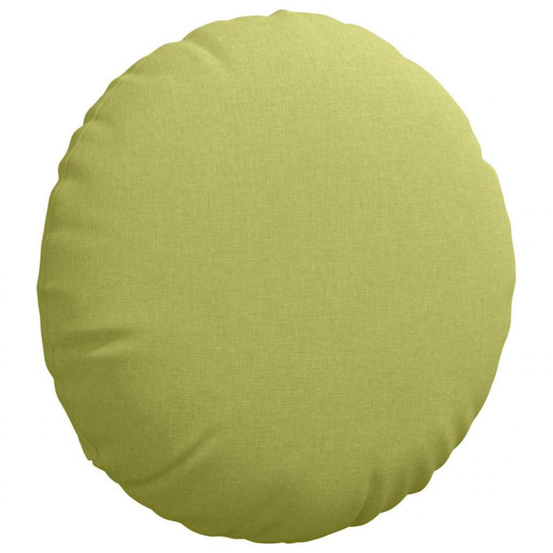 Poduszki na siedziska 2 pcs Jasnozielony Ø50 x 19 cm tkanina