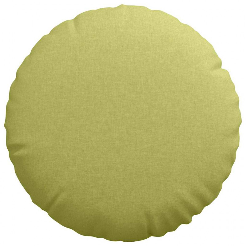 Poduszki na siedziska 2 pcs Jasnozielony Ø50 x 19 cm tkanina