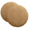 Poduszki na siedziska 2 pcs Brązowy Ø 80 x 29 cm Aksamit