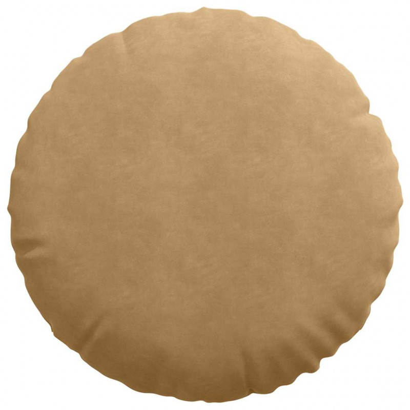 Poduszki na siedziska 2 pcs Brązowy Ø 80 x 29 cm Aksamit