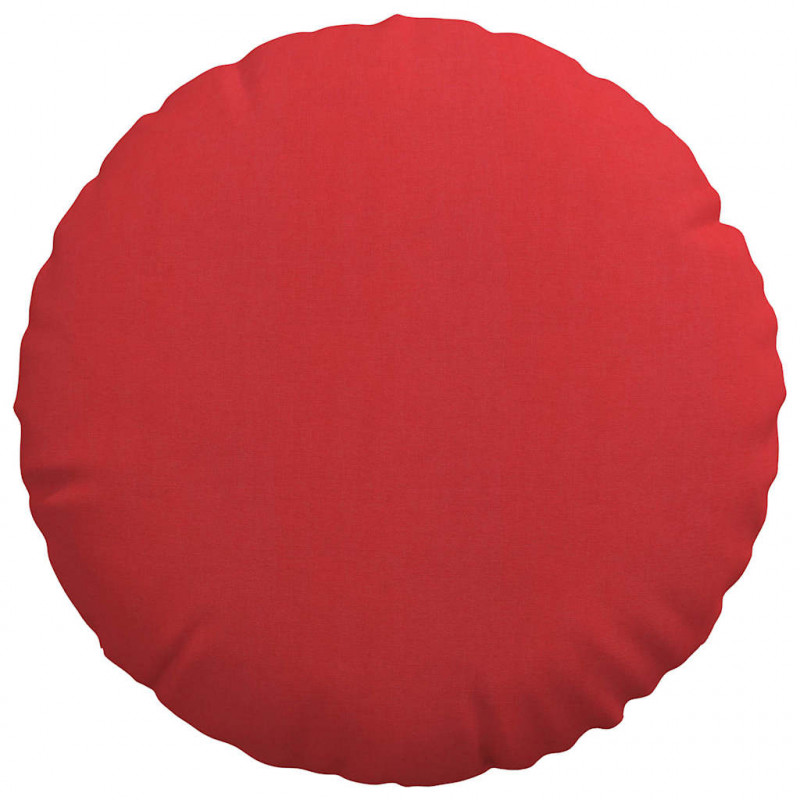 Poduszki na siedziska 2 pcs Czerwony Ø50 x 19 cm tkanina