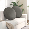 Poduszki na siedziska 2 pcs Jasnoszary Ø 80 cm