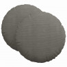 Poduszki na siedziska 2 pcs Jasnoszary Ø 80 cm
