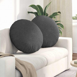 Poduszki na siedziska 2 pcs Ciemnoszary Ø 80 cm