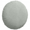 Poduszki na siedziska 2 pcs Jasnoszary Ø 40 x 13 cm Aksamit