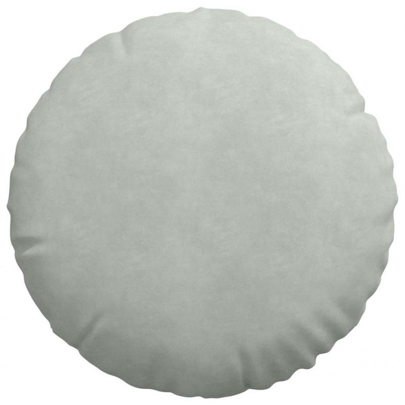 Poduszki na siedziska 2 pcs Jasnoszary Ø 40 x 13 cm Aksamit