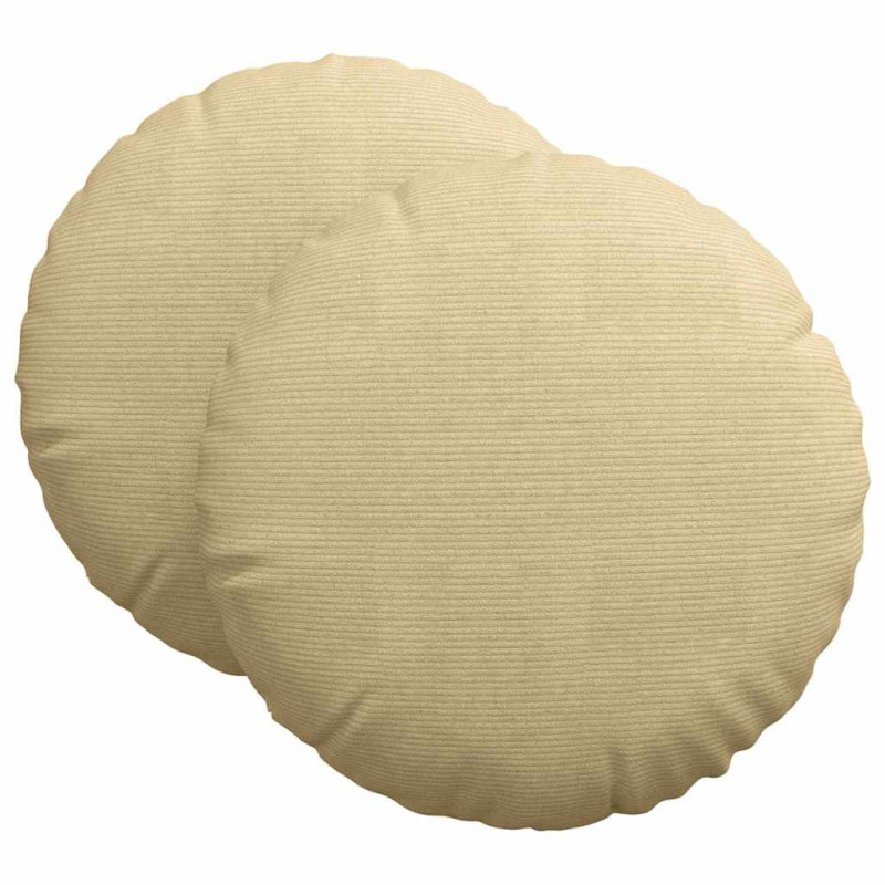 Poduszki na siedziska 2 pcs Szary zielony Ø 80 cm