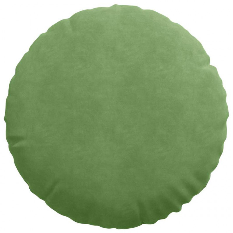 Poduszki na siedziska 2 pcs Jasnozielony Ø 40 x 13 cm Aksamit