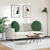 Poduszki na siedziska 2 pcs Ciemna zieleń Ø 80 cm