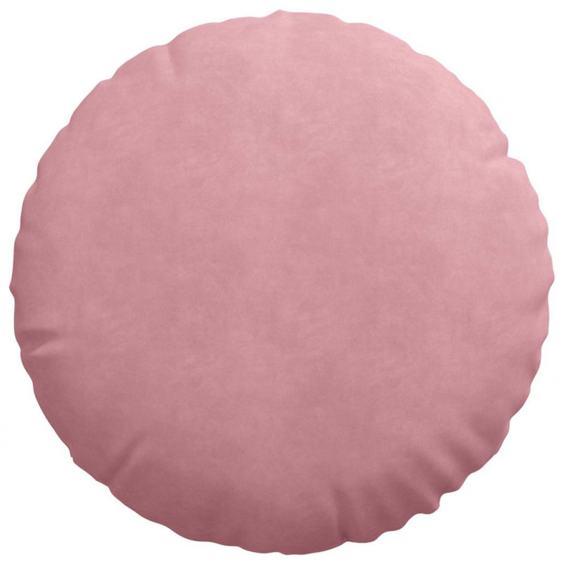 Poduszki na siedziska 2 pcs Różowy Ø 40 x 13 cm Aksamit